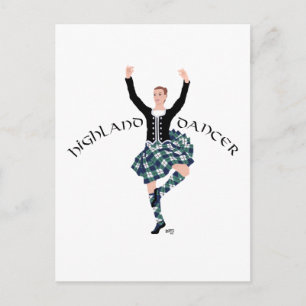 Scottish Dancer Highland Fling Postcard
