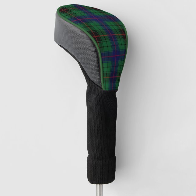 Scottish Davidson Plaid Tartan Golf Head Cover (Angled)