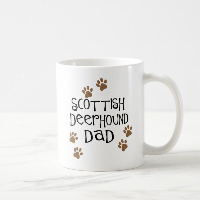 Scottish Deerhound Dad Coffee Mug (Right)