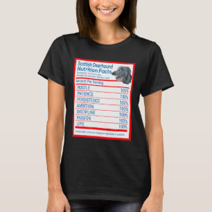 Scottish Deerhound Dog Breed Owner Funny Nutrition T-Shirt