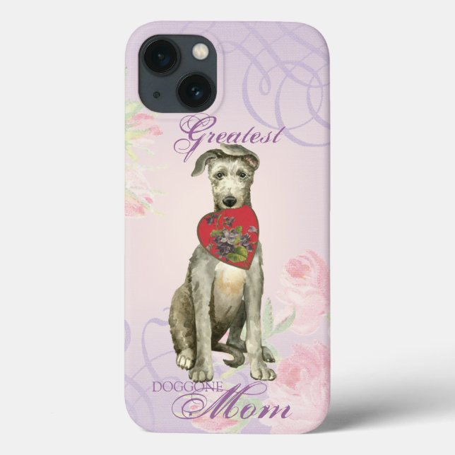 Scottish Deerhound Heart Mum Case-Mate iPhone Case (Back)