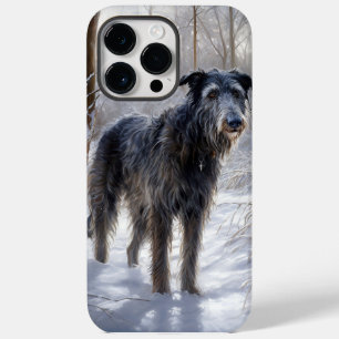 Scottish Deerhound Let It Snow Christmas Case-Mate iPhone 14 Pro Max Case