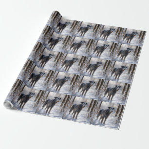 Scottish Deerhound Let It Snow Christmas Wrapping Paper