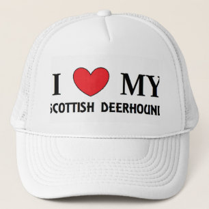 scottish deerhound love trucker hat