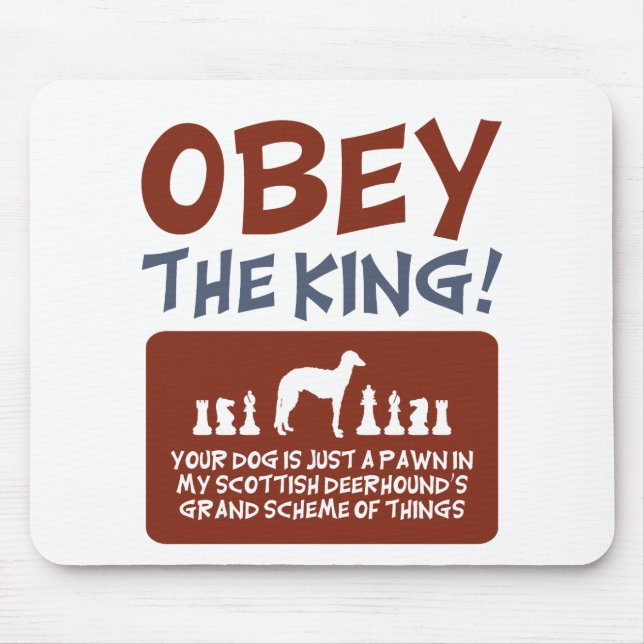 Scottish Deerhound Mouse Mat (Front)