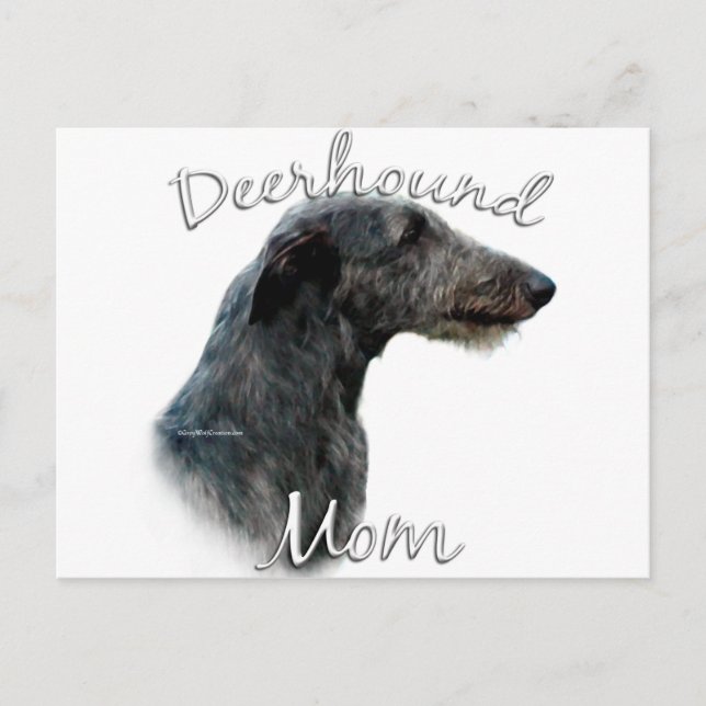 Scottish Deerhound Mum 2 Postcard (Front)