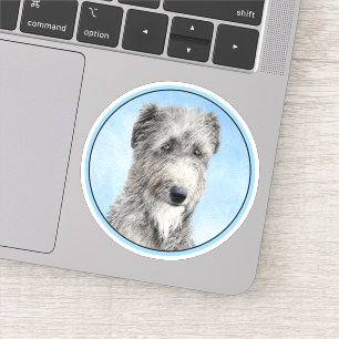 Scottish Deerhound Painting - Cute Original Dog Ar