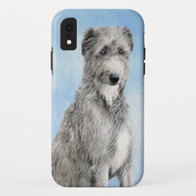 Scottish Deerhound Painting - Cute Original Dog Ar Case-Mate iPhone Case (Back)