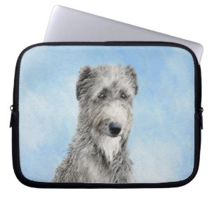 Scottish Deerhound Painting - Cute Original Dog Ar Laptop Sleeve