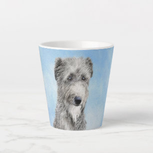 Scottish Deerhound Painting - Cute Original Dog Ar Latte Mug