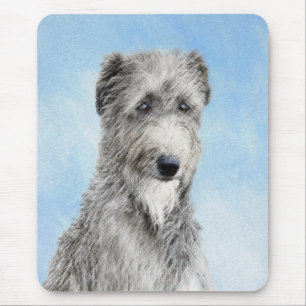 Scottish Deerhound Painting - Cute Original Dog Ar Mouse Mat