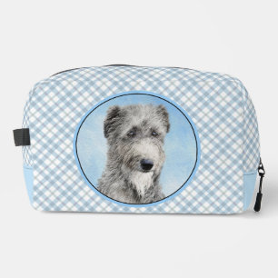 Scottish Deerhound Painting Grey Original Dog Art Dopp Kit