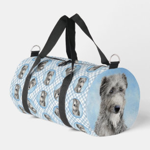Scottish Deerhound Painting Grey Original Dog Art Duffle Bag