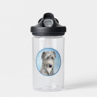 Scottish Deerhound Painting - Original Dog Art Water Bottle