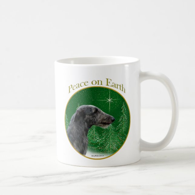 Scottish Deerhound Peace Coffee Mug (Right)