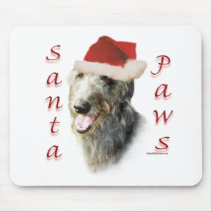 Scottish Deerhound Santa Paws Mouse Mat