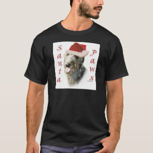 Scottish Deerhound Santa Paws T-Shirt