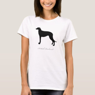 Scottish Deerhound T-shirt (black silhouette)