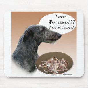 Scottish Deerhound Turkey Mouse Mat