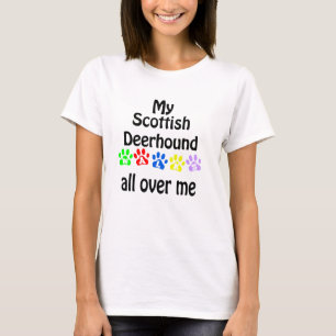 Scottish Deerhound Walks Design T-Shirt