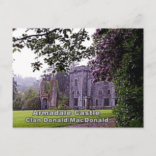 Scottish Donald / MacDonald Clan's Armadale Castle Postcard