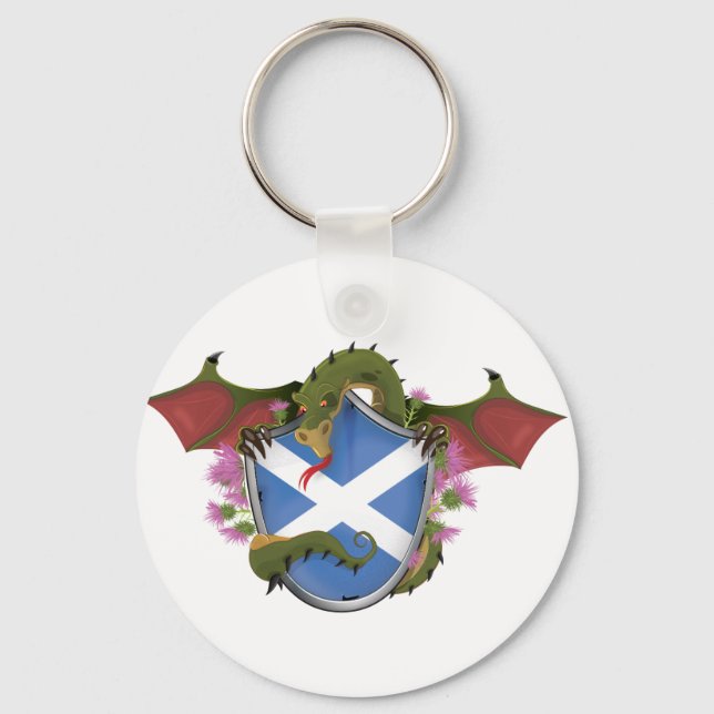 Scottish Dragon Key Ring (Front)