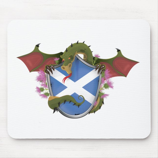 Scottish Dragon Mouse Mat (Front)