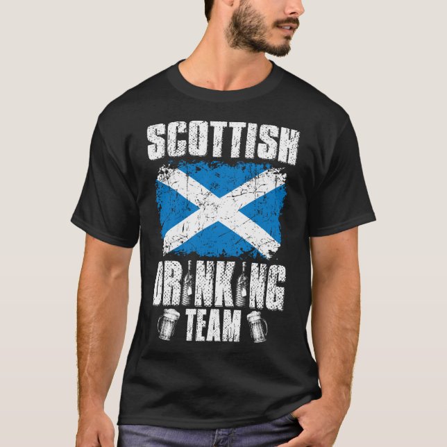 Scottish Drinking Team Christmas Tshirt (Front)