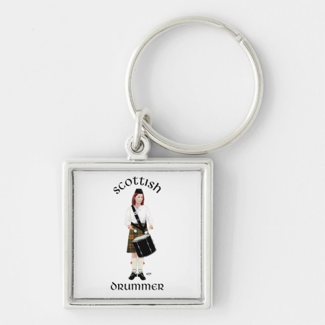 Scottish Drummer - Butterscotch Key Ring (Front)