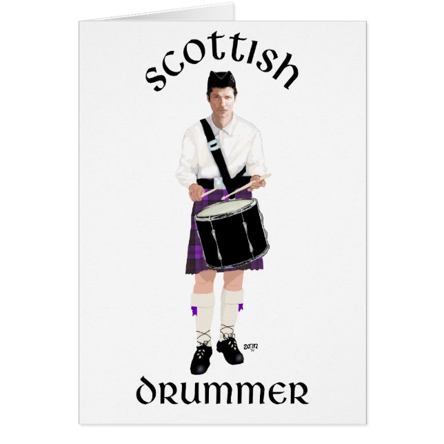 Scottish Drummer - Purple Kilt (Front)