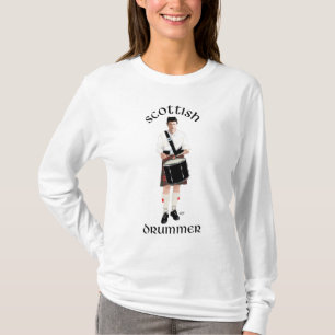 Scottish Drummer - Red Kilt T-Shirt