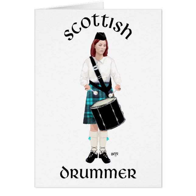 Scottish Drummer - Turquoise (Front)