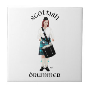 Scottish Drummer - Turquoise Tile