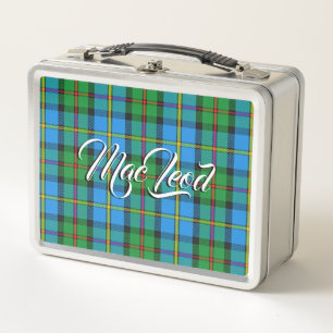 Scottish Eats! Clan MacLeod of Harris Tartan Plaid Metal Lunch Box