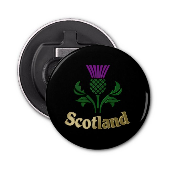 Scottish emblem thistle bottle opener (Front)