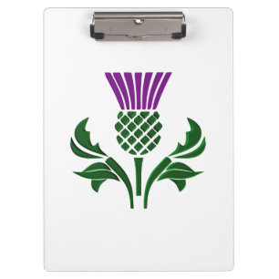 Scottish emblem thistle clipboard