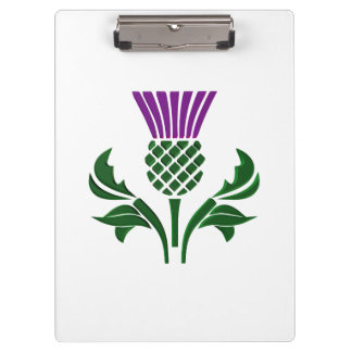 Scottish emblem thistle clipboard
