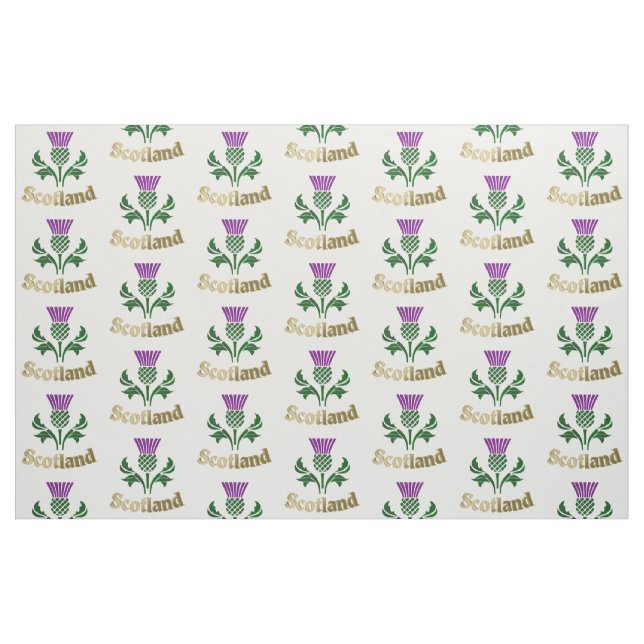 Scottish emblem thistle fabric (Fat Quarter)
