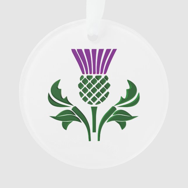 Scottish emblem thistle ornament (Front)