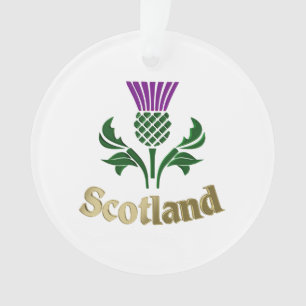 Scottish emblem thistle ornament