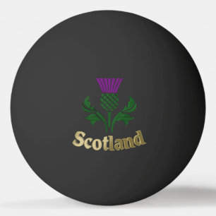 Scottish emblem thistle ping pong ball