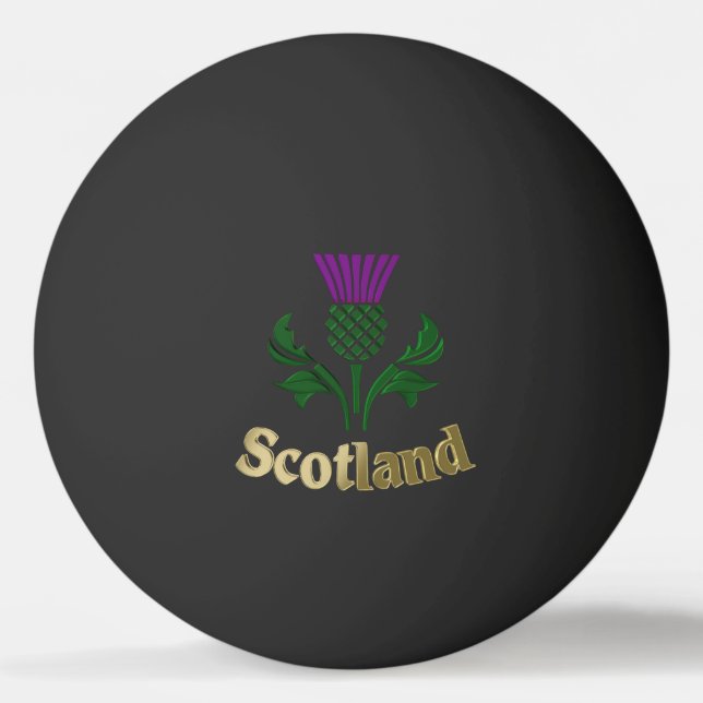 Scottish emblem thistle ping pong ball (Front)