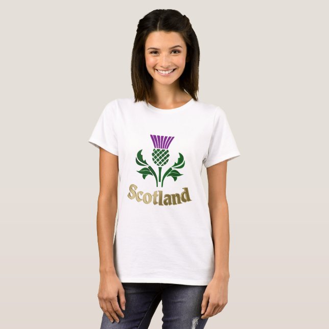 Scottish emblem thistle T-Shirt (Front Full)