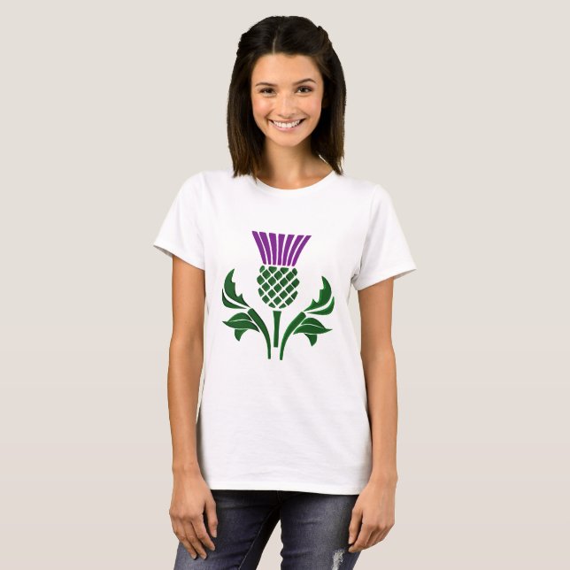 Scottish emblem thistle T-Shirt (Front Full)
