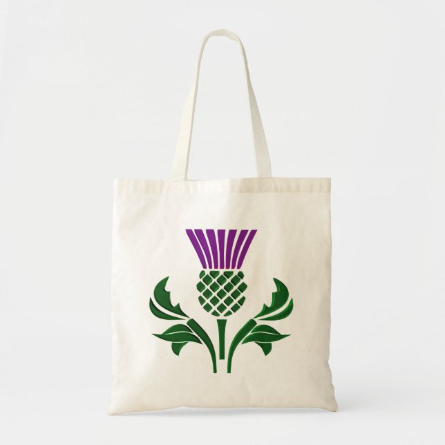 Scottish emblem thistle tote bag (Front)