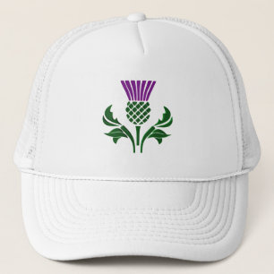 Scottish emblem thistle trucker hat
