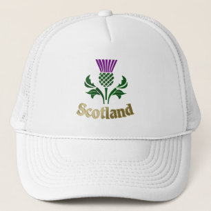 Scottish emblem thistle trucker hat