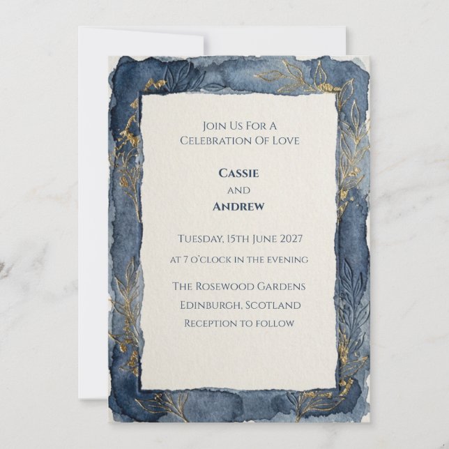 Scottish Estate Wedding Invitation Digital (Front)