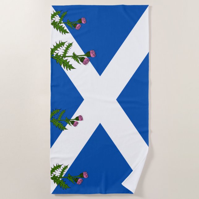 Scottish flag beach towel (Front)