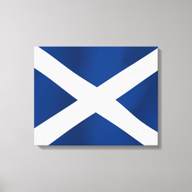 Scottish Flag Canvas Print (Front)